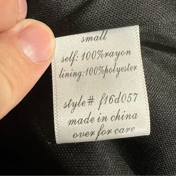 Dina Be For Francesca's Black V-Neck Mini Dress NWT Size Small - Picture 12 of 16